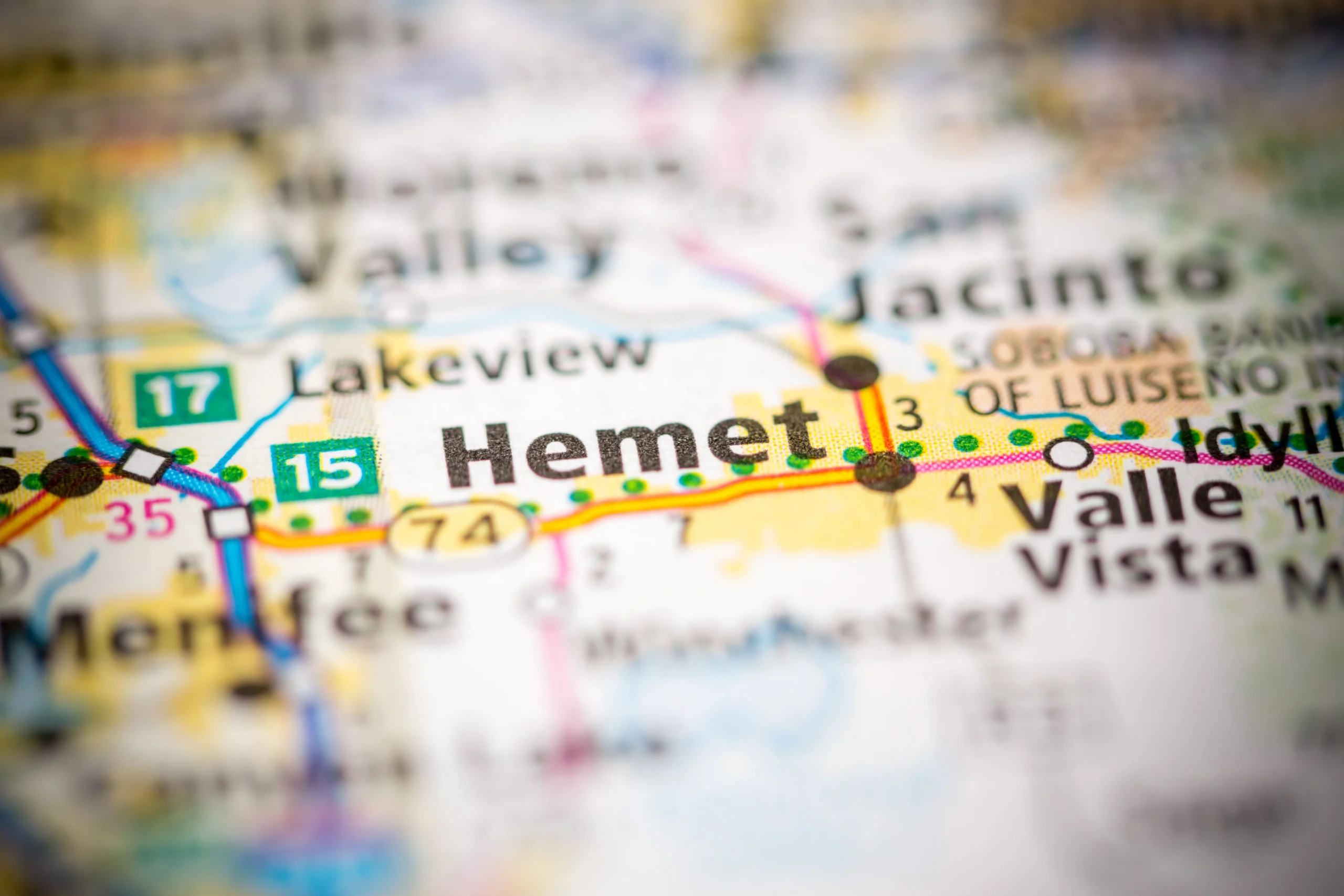 Hemet California Map